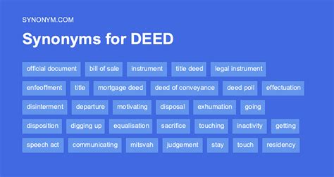 Antonym of deed .